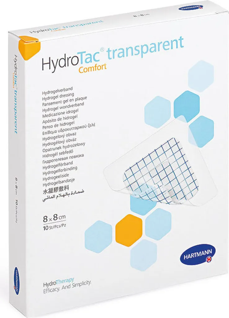 Pansement Hydrogel Stérile Hydrotac 12,5cm - Boîte de 10 Pansements Pro - 5