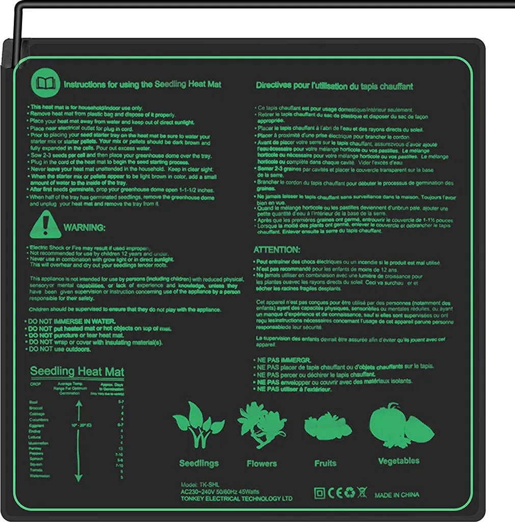 Tapis Chauffant pour Terrarium et Reptiles, Coussin Thermique 50x52cm