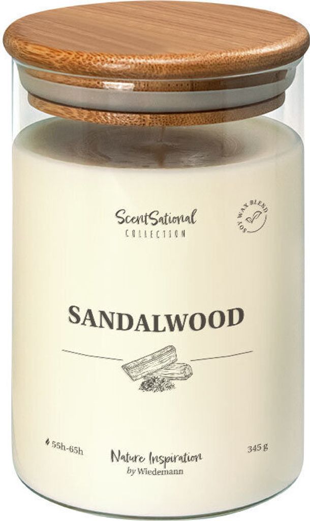 Duftkerze im Glas "Sandalwood" 345g, 1 Stück Produktbild 