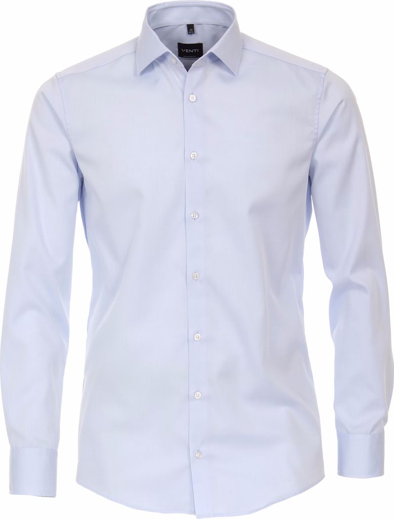 VENTI Herren Businesshemd Langarm Kent Modern-Fit Hellblau 39