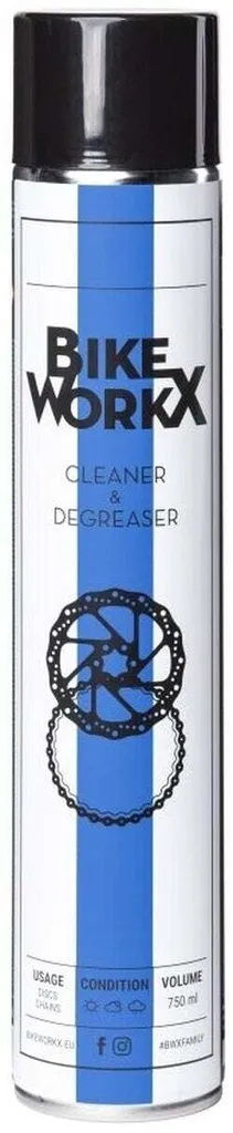 Dégraissant vélo puissant BikeWorkX Clean Star aérosol 750 ml