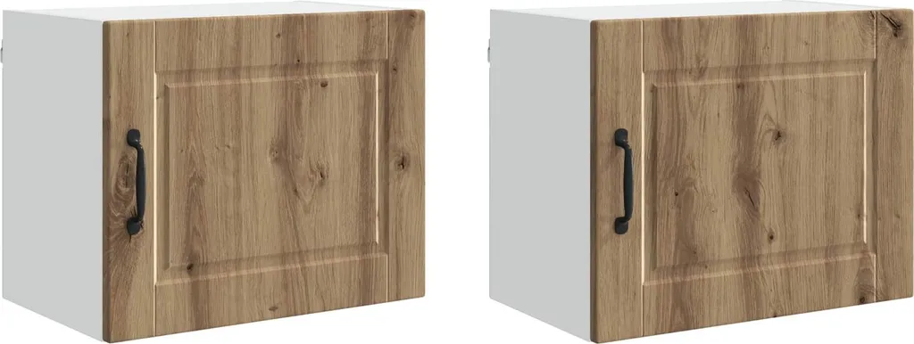 Pensile Cucina Moderno Rovere Artigianale 50 cm Set 2 Mobiletti