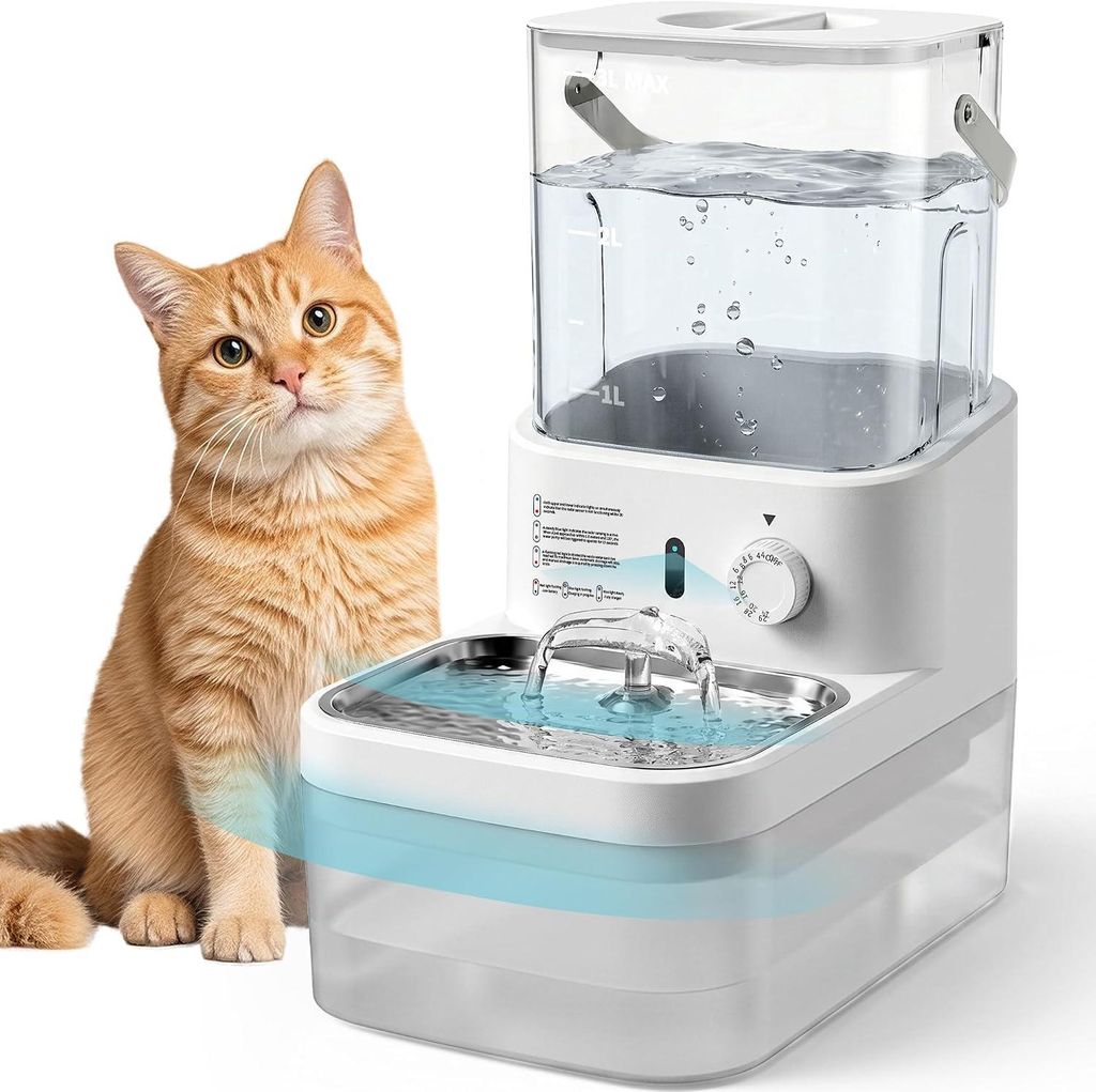 Katzenbrunnen mit Trennung von Frisch- und Abwasser Ohne Produktbild 