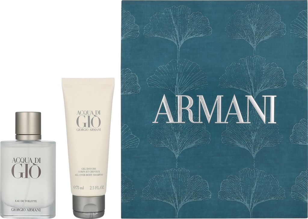 Armani Aqua Di Gio Giftset Edt Spray 50 ml/Body Shampoo 75 ml 125 ml
