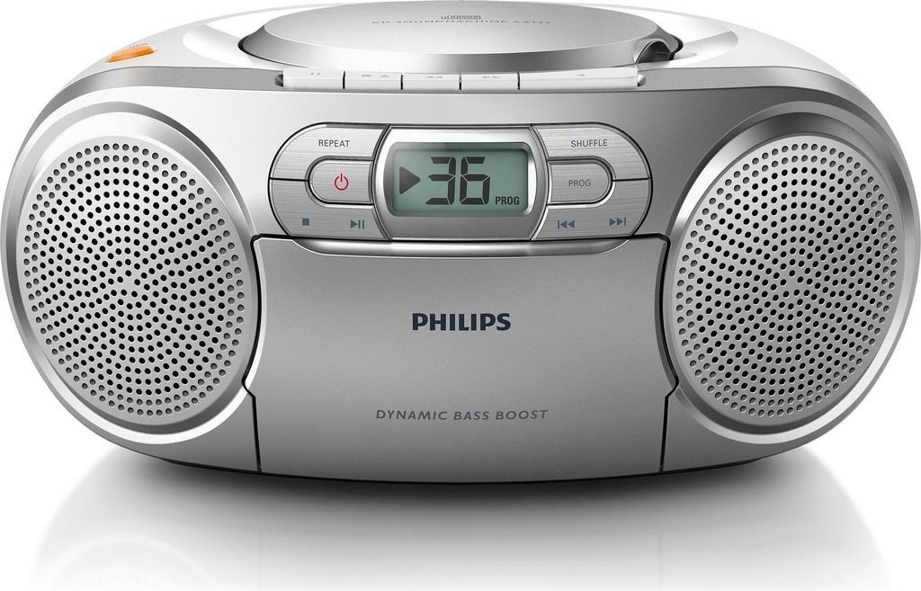 Philips AZ127 - Ghetto blaster - 2 W - strieborný Obrázok produktu 