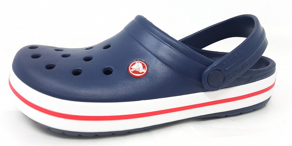 Crocs Crocband Clog, Männlich, Erwachsener, Navy, Rot, Produktbild 
