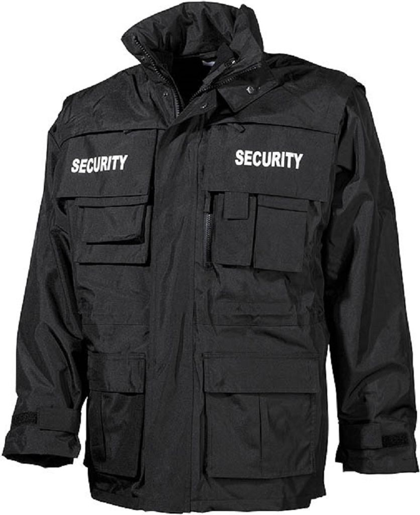 MFH Jacke, "Security", schwarz, wasserdicht, antistatisch