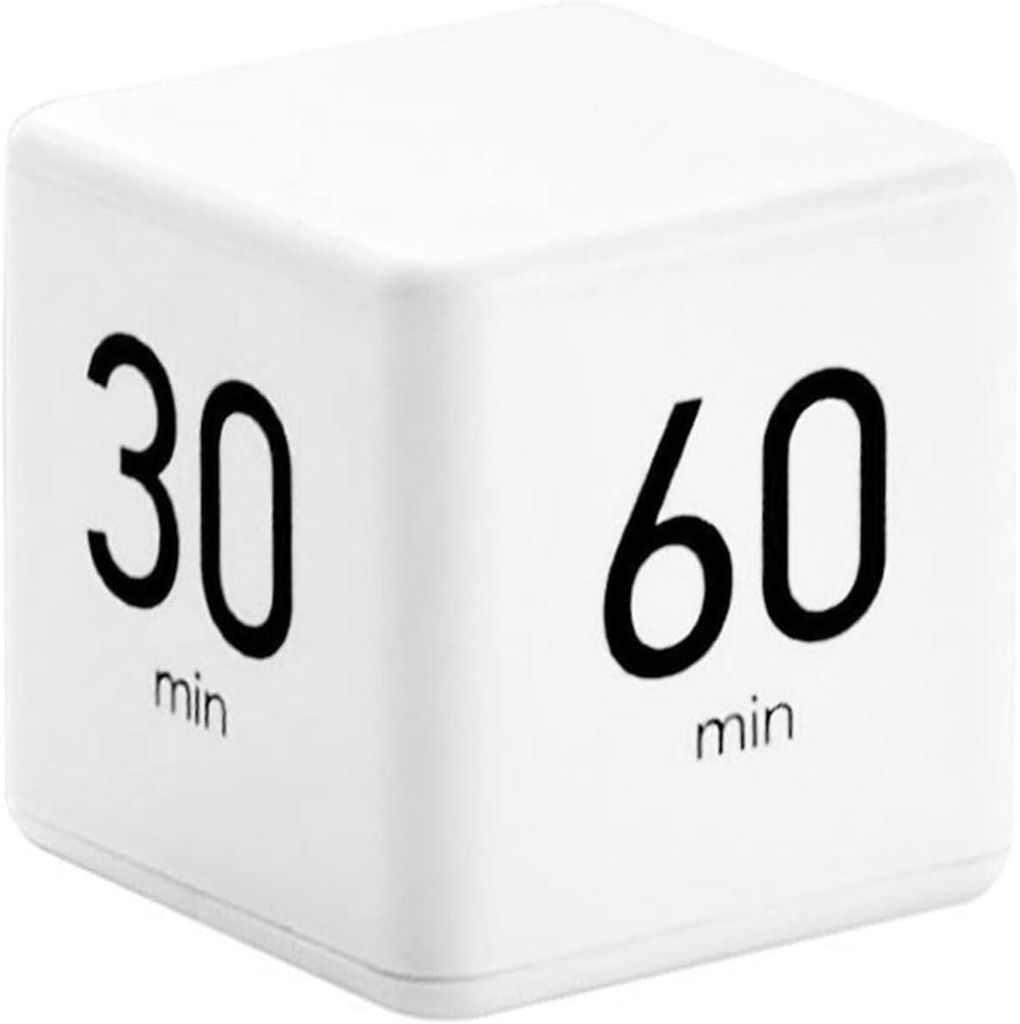Hocheffizienter Timer, Kippsensor mit Schwerkraftauslösung, Würfeltimer, 5/10/30/60 Minuten und individuell einstellbare Zeiteinstellung, ideal f...