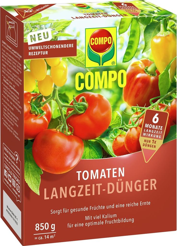 COMPO Tomaten Langzeit-Dünger für 14 m² - 850 g Produktbild 