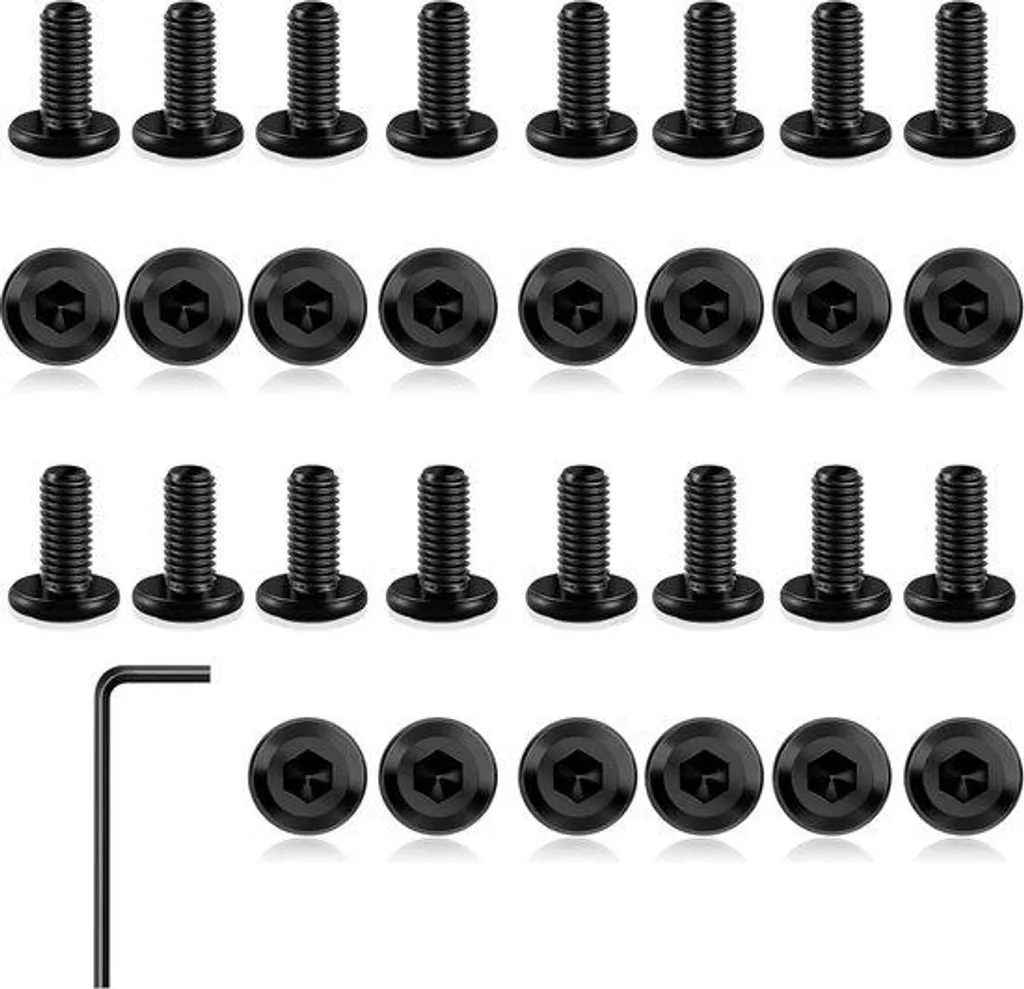 Vis de fixation noire M5x16 mm : fini les têtes de vis qui dépassent