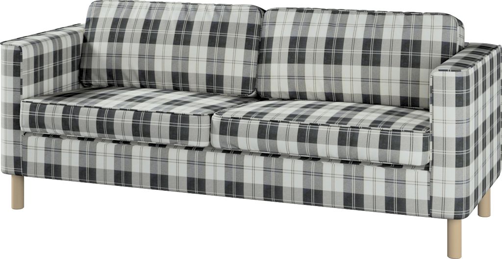 Dekoria Bezug für Pärup 3-Sitzer Sofa, schwarz- weiss,