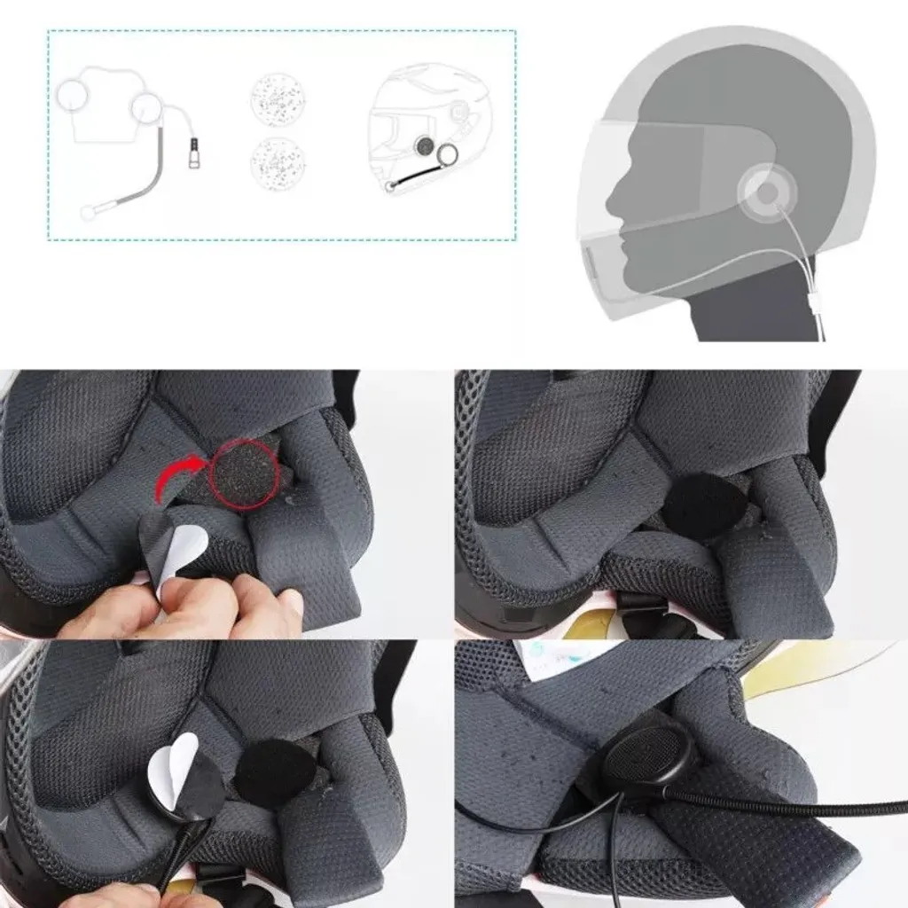 Cuffie Casco Moto FreedConn L1M: Audio HD e Bluetooth per Centauri - 6
