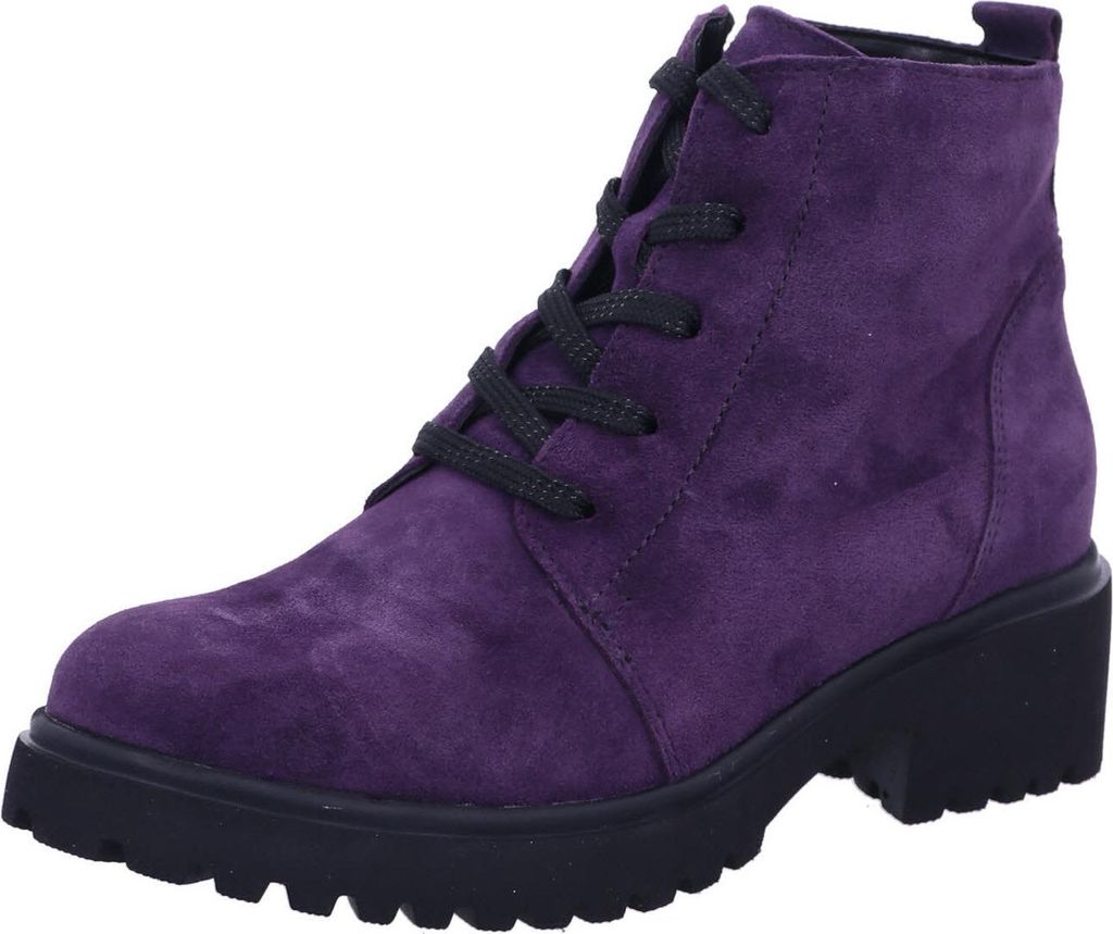 Waldläufer Damen Schnürstiefelette Luise lila 7