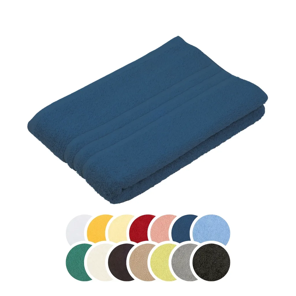 Telo Sauna Liebling Borkum 70x200 Blu Cobalto 100% Cotone Premium