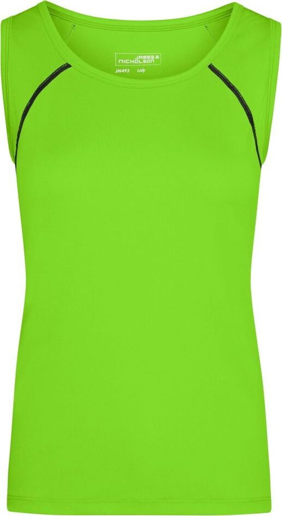Funktions-Top für Fitness und Sport bright-green/black, Gr. XS