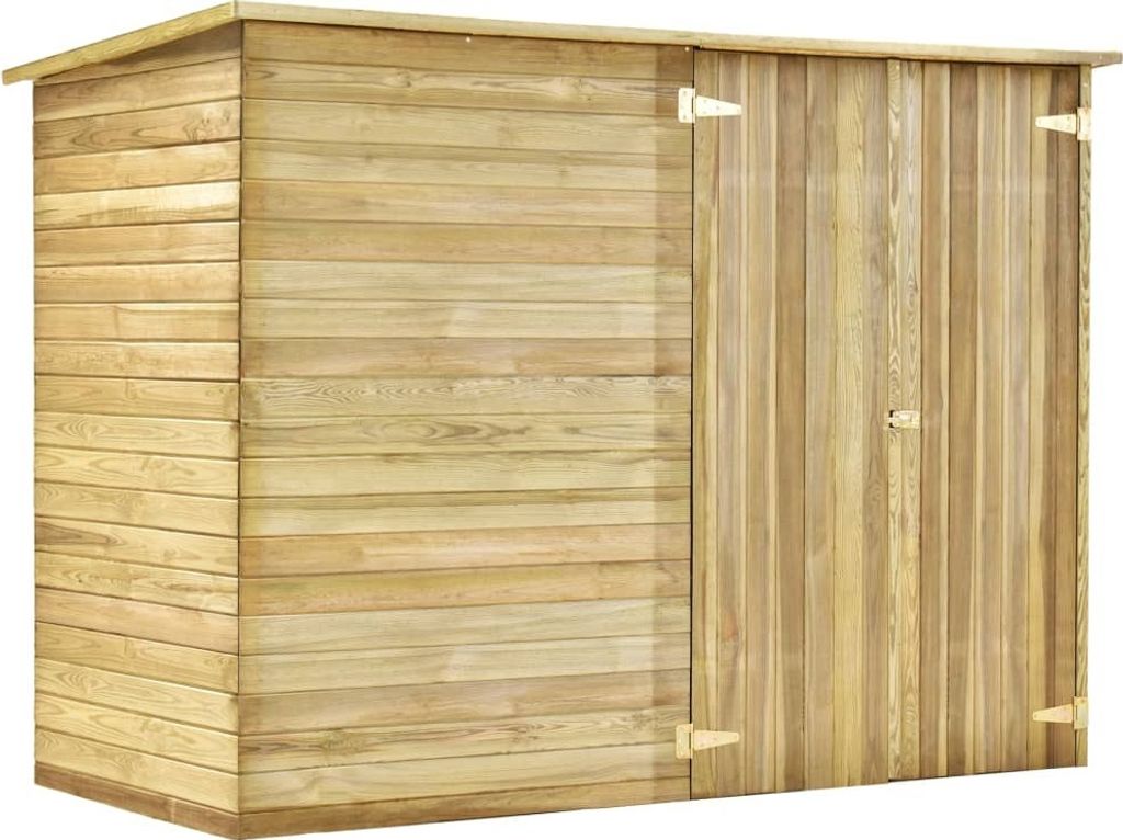 vidaXL Abri de jardin 232 x 110 x 170 cm Bois de pin Image du produit 