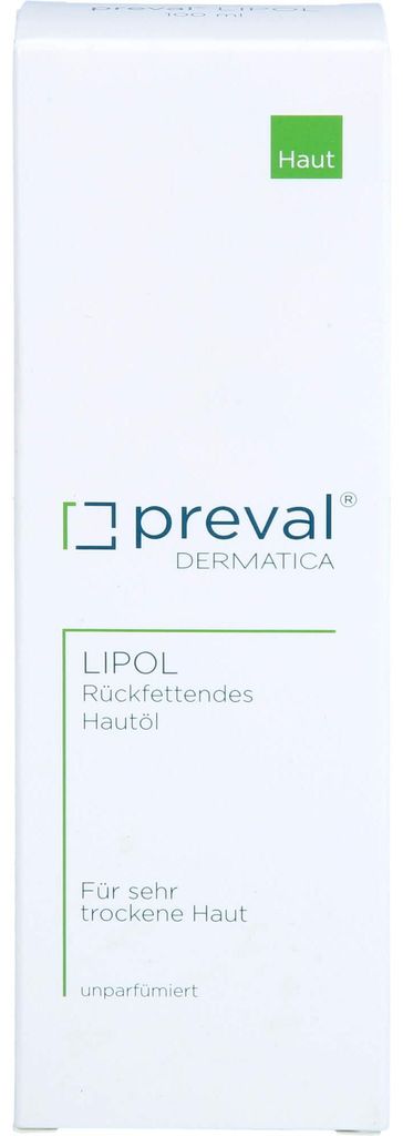 preval Lipol rückfettendes Hautöl für sehr trockene Haut, 100 ml Öl
