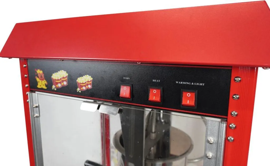 Machine à pop-corn professionnelle avec vitrine chauffante - 6