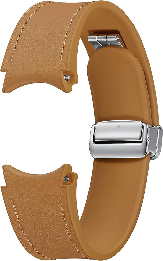 Bracelet Samsung D-Buckle avec fermoir magnétique Camel hybride M/L