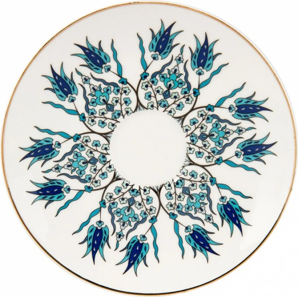 Offerta Set Karaca Iznik 2 Persone - Tazze Caffè Porcellana Oro - 4