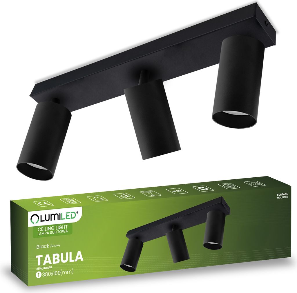 LUMILED stropné svietidlo stropné bodové GU10 zásuvka Obrázok produktu 