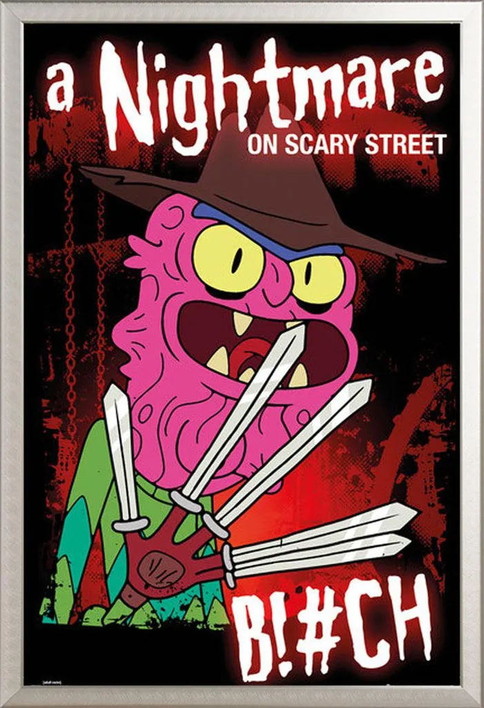 Rick & Morty Poster Scary Terry + Cornice Shinsuke Argento | Shop Online