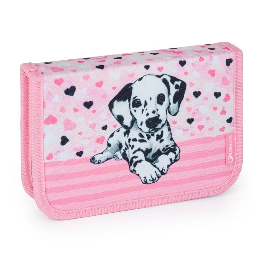 Trousse scolaire dalmatien Bagmaster BETA 24 rigide avec 20 élastiques