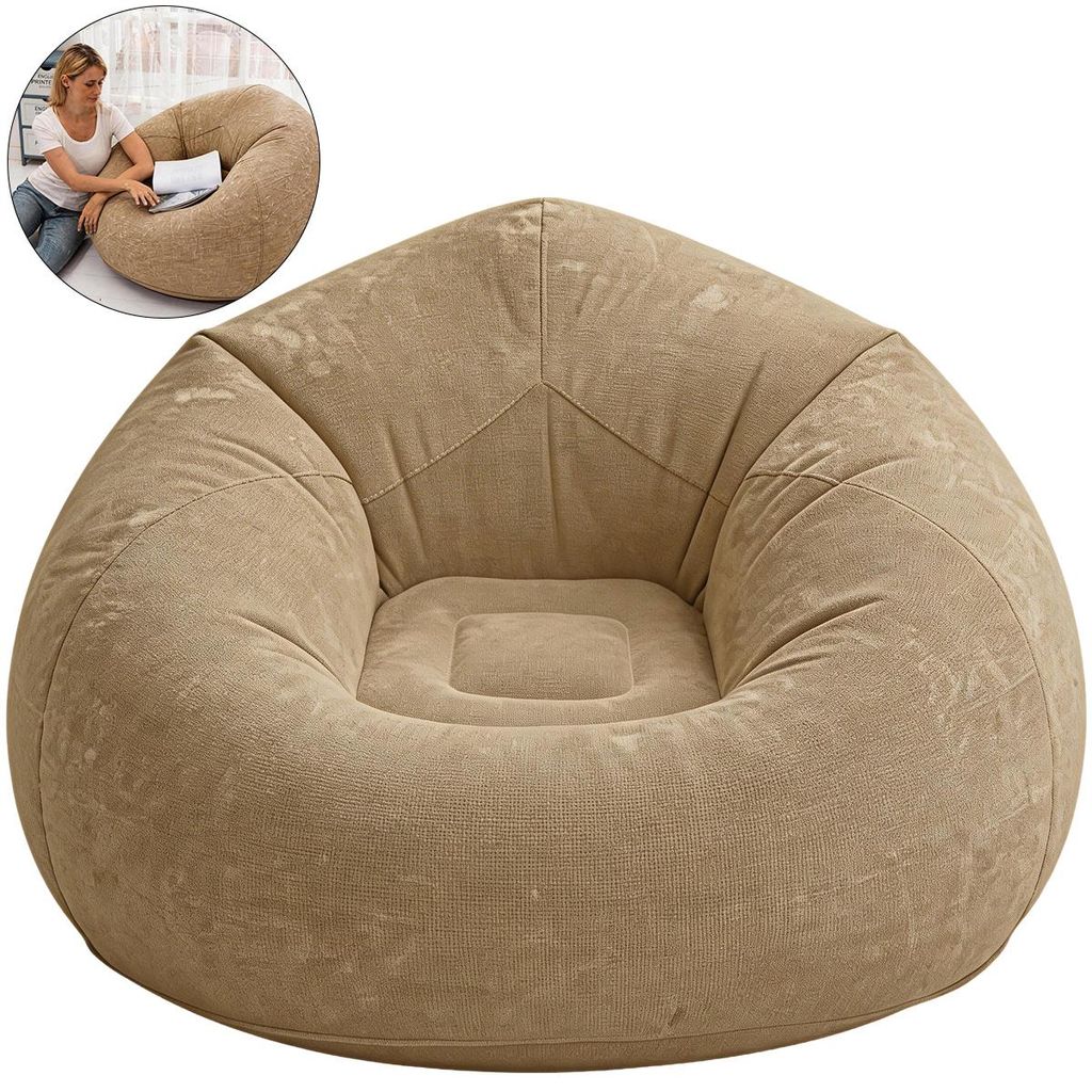 Sitzsack Tropfenform 110x110x85cm – Bean Bag Chair für Erwachsene Kinder | Gaming Sitzsack Wohnzimmer Outdoor