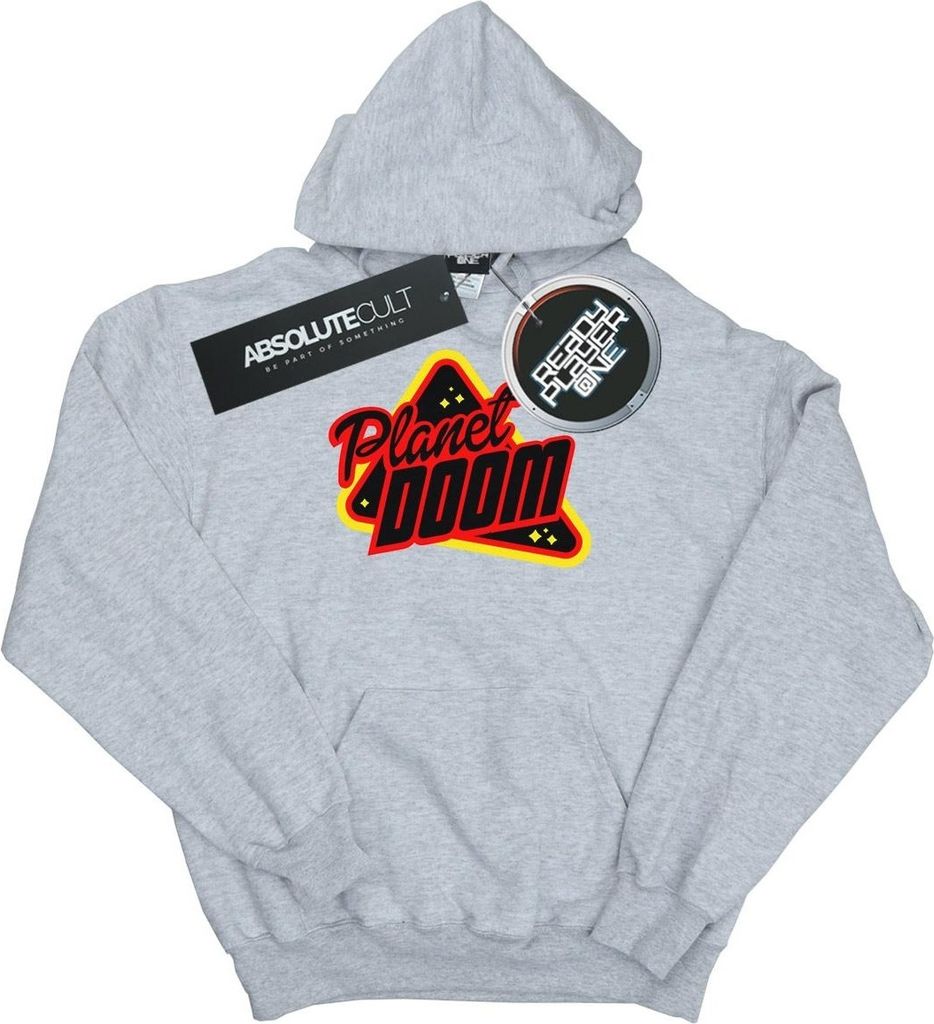 Ready Player One - "Planet Doom" Kapuzenpullover für Jungen BI11579 (116) (Grau)
