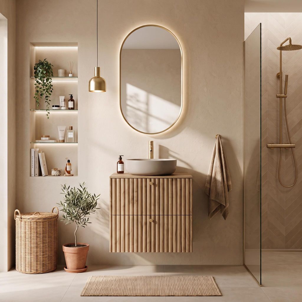 Rodan Mobile sottolavabo 60cm - Scanalato Rovere - Senza Immagine del prodotto 