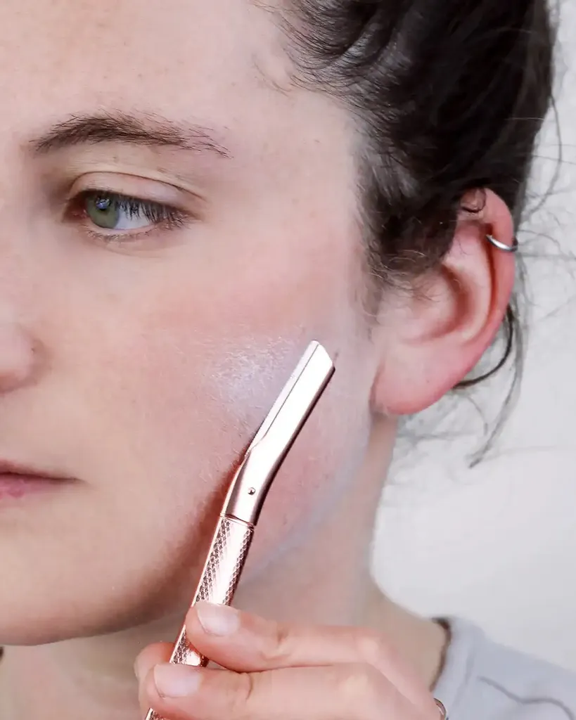 Rasoio Sopracciglia Eco-Friendly Oro Rosa | Inossidabile con 5 Lame - 4