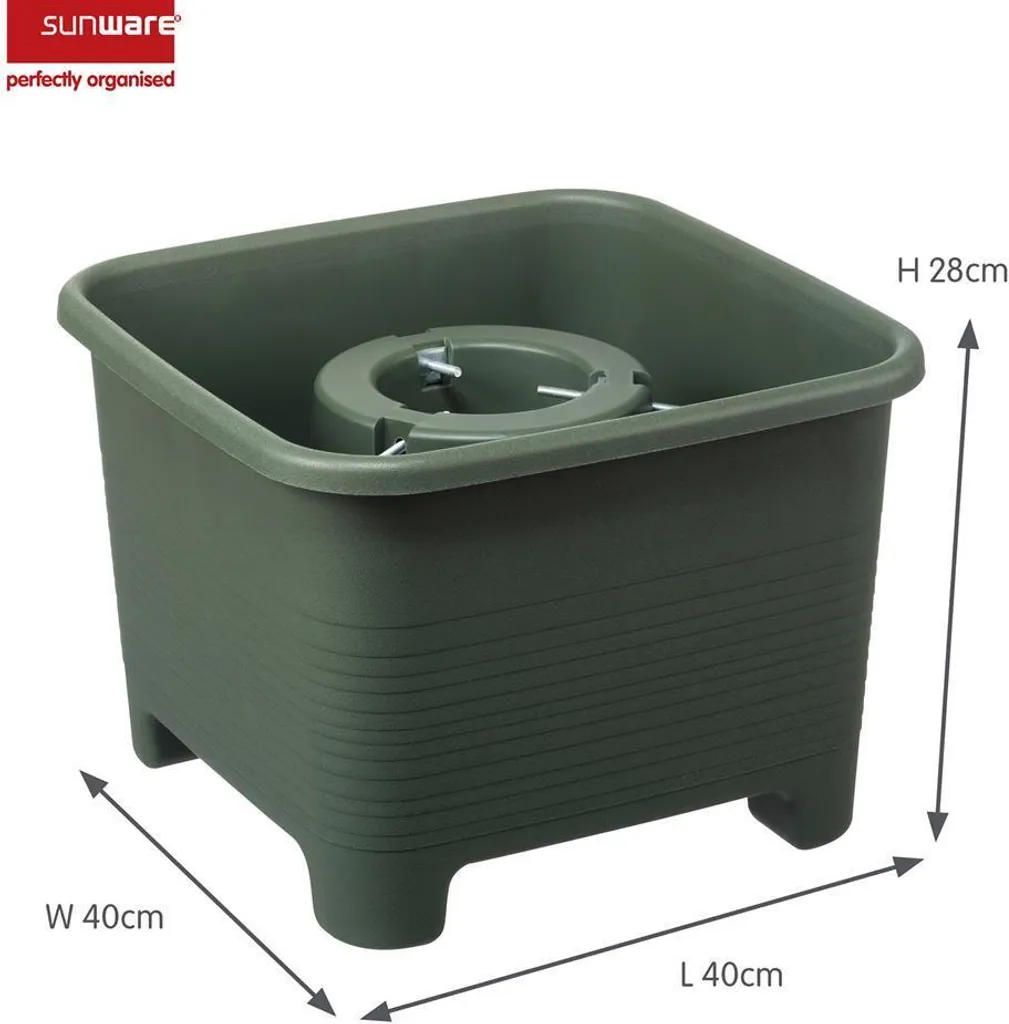 Support sapin de Noël BOTANIC vert 40cm robuste pour tronc de 1-9cm