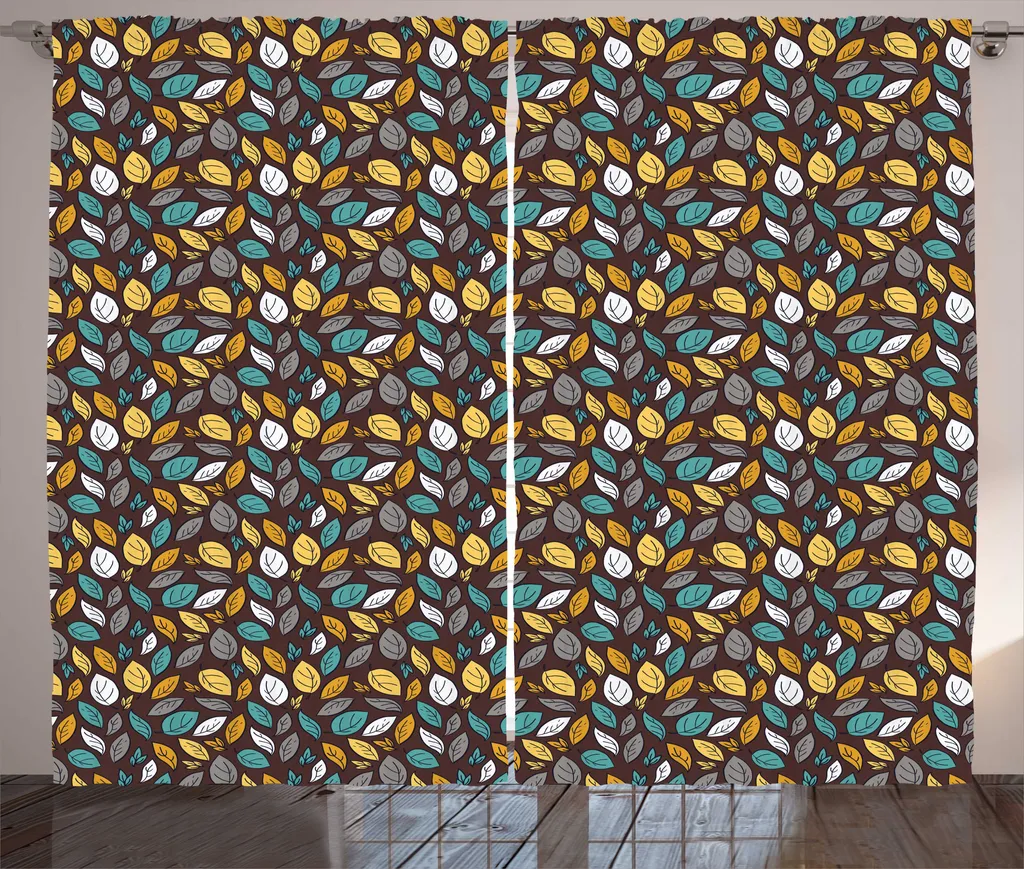 Rideau de Chambre Automne 280x225 cm pour une Ambiance Cosy et Calme