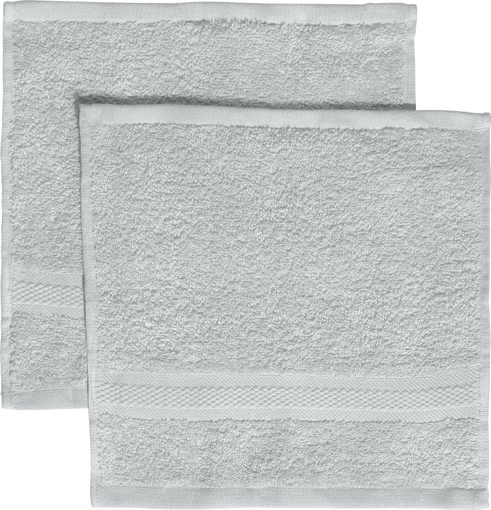 REDBEST Seiftuch Chicago" 2er-Pack silber 30x30 cm"