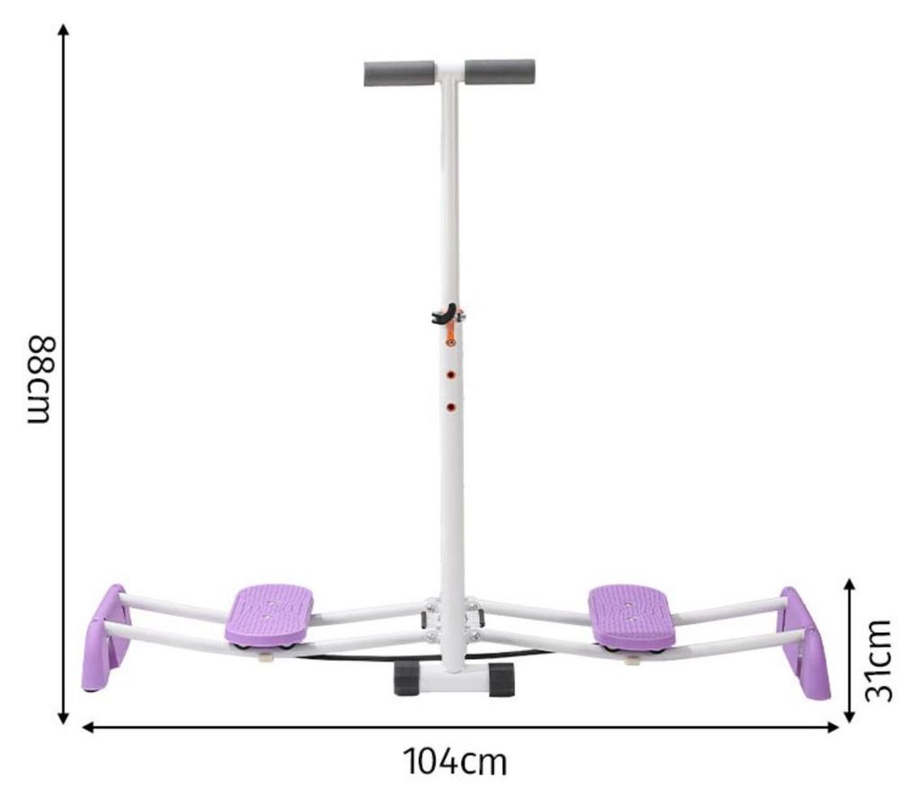 INF Faltbar ABS+Stahl Beckenboden- und Oberschenkeltrainer 104.00cm Zuhause Violett