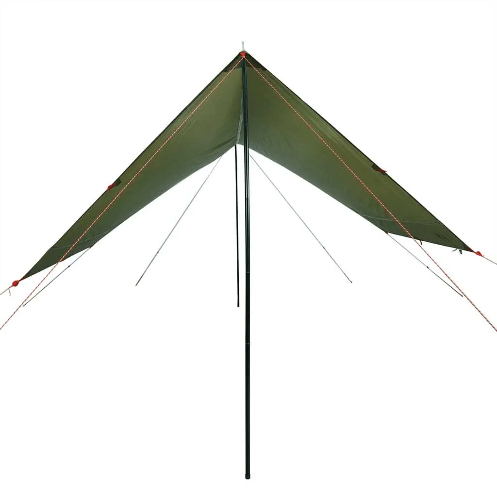Abri de Camping pour Bivouac Vert Olive - Tarp 462x306 cm Imperméable