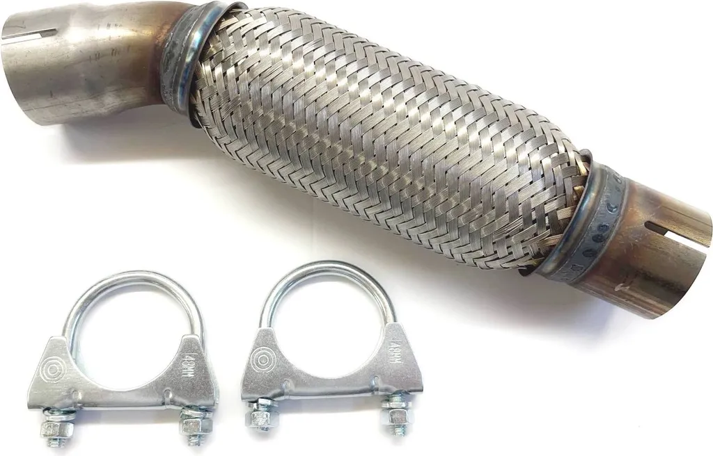 Tuyau flexible d'échappement 45,8x290mm contre les vibrations et bruits