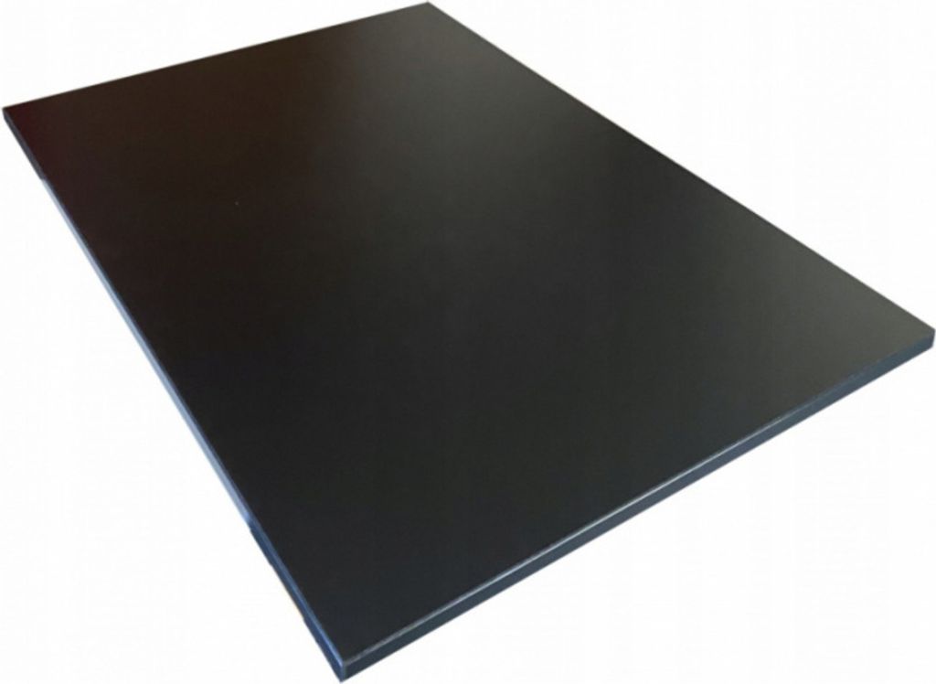 AKKE Schwarz Tischplatte 18mm Kantenumleimung 2mm-PVC LxB: 90x50 cm
