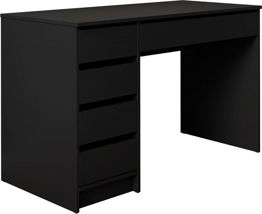 Schreibtisch "Ada" - 120 x 75 x 55 cm - Schwarz Produktbild 