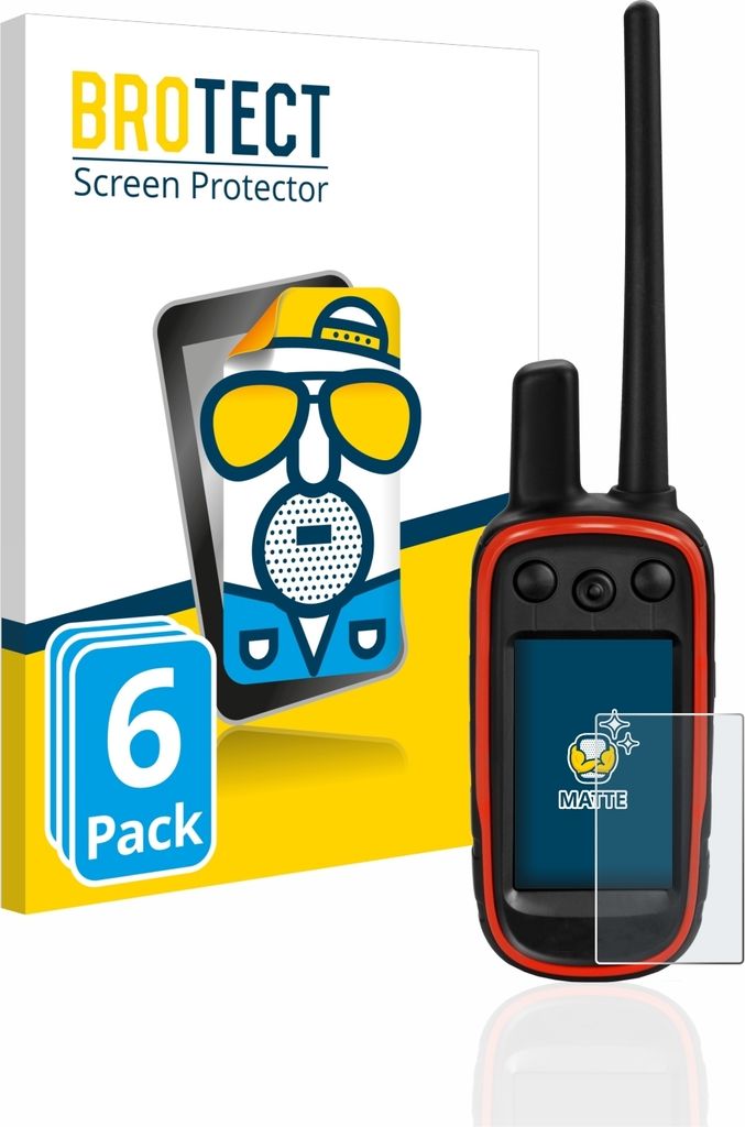6x BROTECT Schutzfolie für Garmin Alpha 100 Displayschutz Displayschutzfolie Folie Matt Entspiegelungsfolie