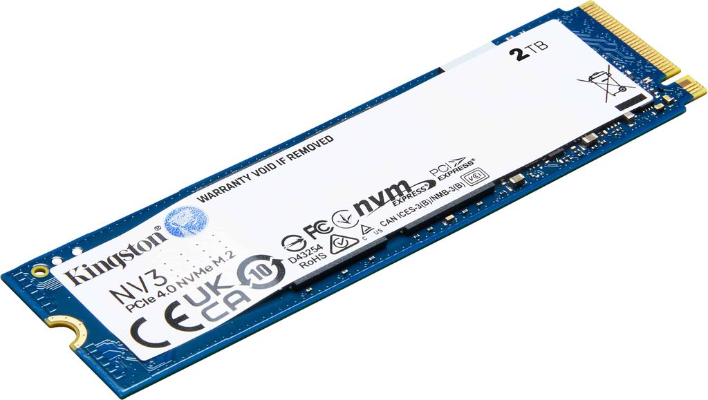 Kingston NV3 - SSD - 2 TB - intern - M.2 2280 - PCIe 4.0 x4 Produktbild 