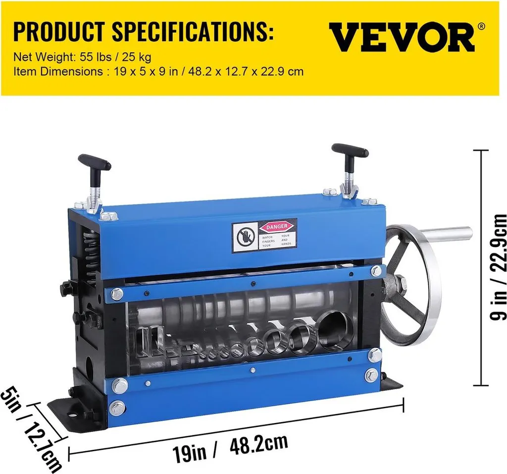 Machine à dénuder manuelle : nettoyez vos câbles cuivre de 40 mm - 7