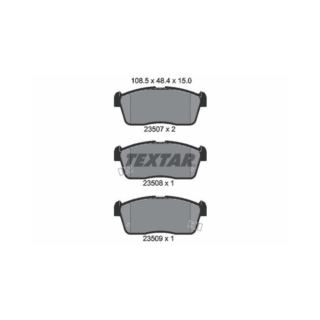 Textar Bremsbeläge vorne für Daihatsu Charade Cuore Subaru Justy Suzuki Ignis