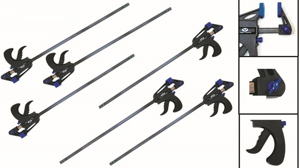 6x Rychloupínací svorka 600 mm Jednoruční svorka Svorka Obrázek produktu 2