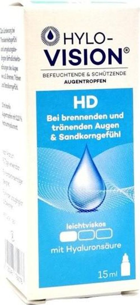 HYLO-VISION HD Augentropfen 15ml PZN 03114069 Produktbild 