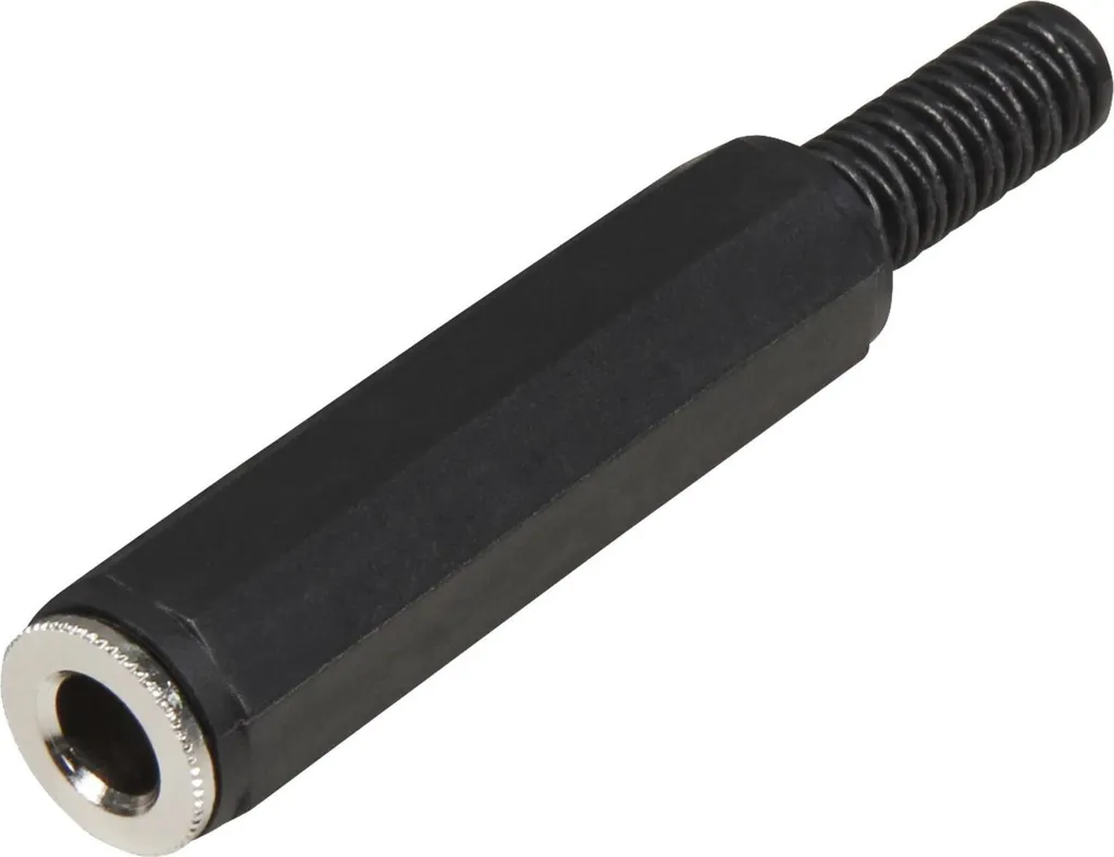 Connecteur Jack 6,3mm Femelle Mono S/CONN pour Câble Audio Guitare