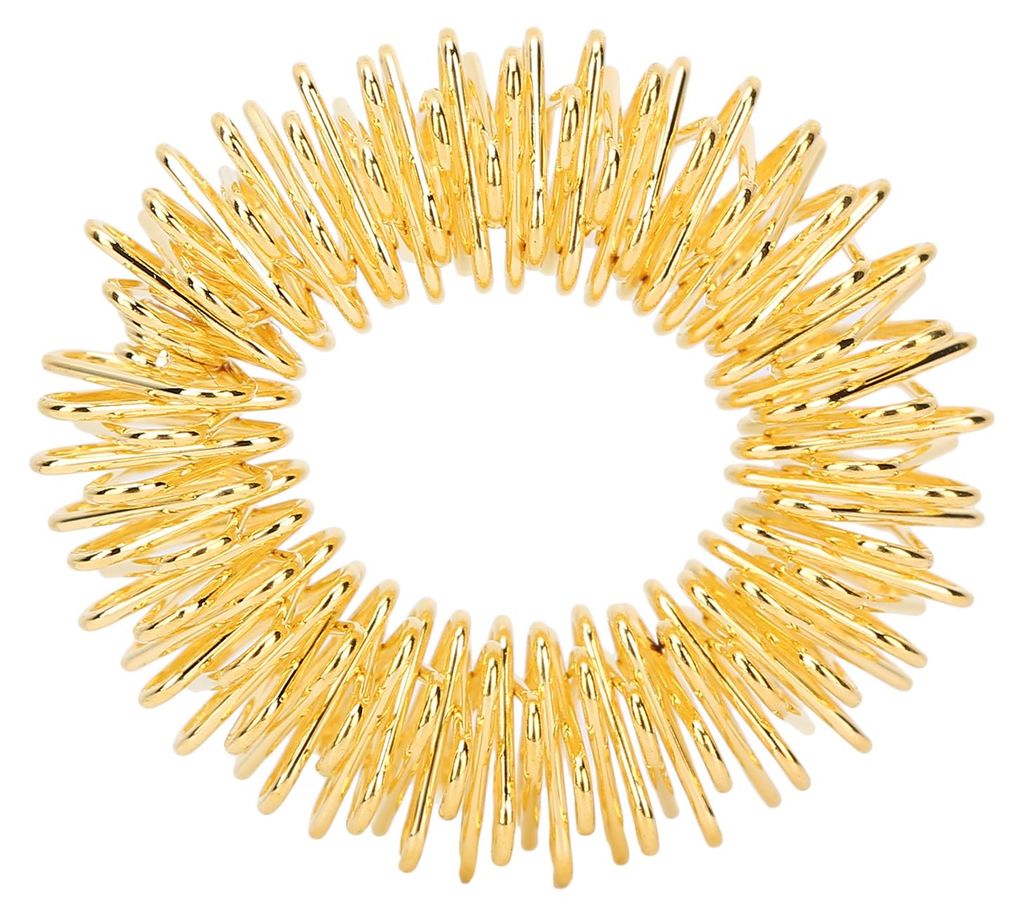 Stachelige sensorische Fingerringe, Fingermassage, stresslindernde Schmerztherapie für Kinder und Erwachsene, Gold