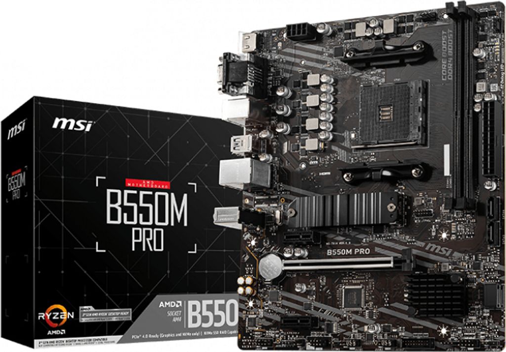 MSI A520M PRO, AMD, Socket AM4, 3. generace AMD Ryzen? 3, Obrázek produktu 
