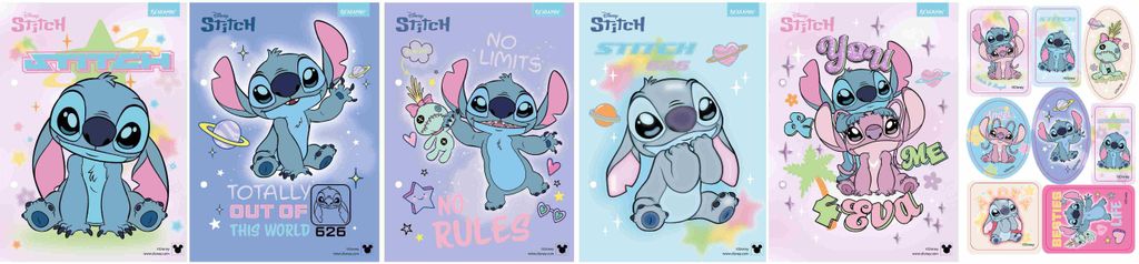 Wkłady do segregatora A5 Stitch Beniamin 13 kartek mix Zdjęcie produktu 