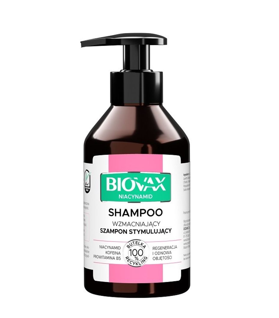 L'BIOTICA Biovax Niacinamide Strengthening Shampoo with Niacinamide 200ml